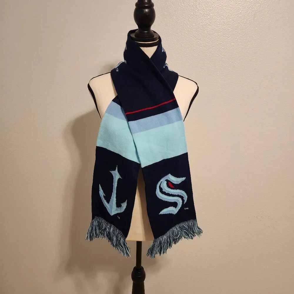 Ruffneck Seattle Kraken NHL Official Licensed Team Scarf, Unisex Hockey Fan Gear